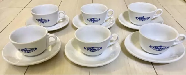 Richard Ginori Tea Cups   Saucers  Set of 6