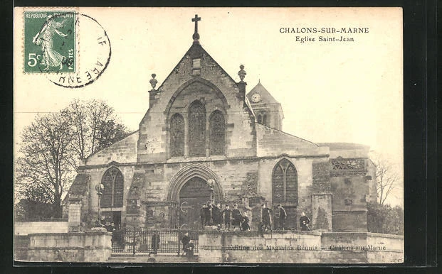 CPA Chalons-sur-Marne, Eglise Saint-Jean