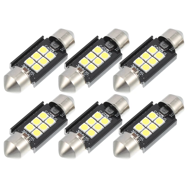 2 Lampadine LED AUTO CUPOLA C5W - 36mm Bianco Puro 6500K, Canbus, Per Luci Targa E Interni, 12V - Foto 11