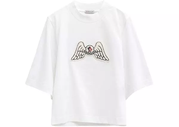 Moncler x Palm Angels Mock Neck Wings T-Shirt White
