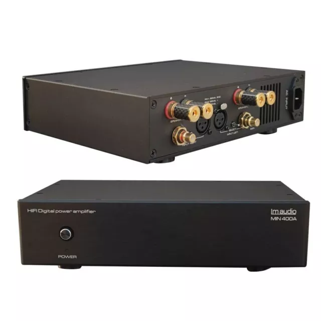 MIN400A 350Wx2 Class A/D Hifi Digital Power Amplifier 2-CH Power Amp+Small Shell