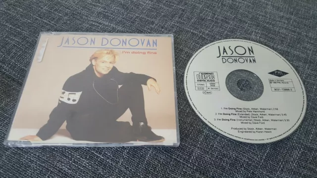 Jason Donovan Maxi-CD I'M DOING FINE © 1990 PWL Records 3-track - Remixes