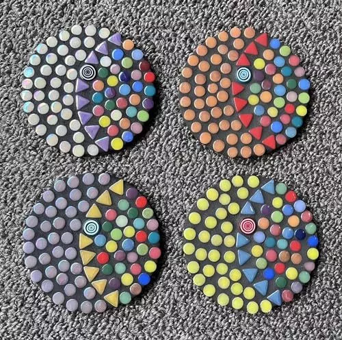 1 Set Mirrors Mosaic Tiles Disco Ball Mirror Crafts Self-Adhesive