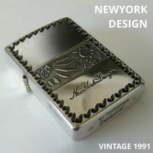 Zippo '91 New York Design/ Art Engraving