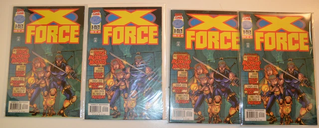 X-Force Lot of 4 #64 (x4) Marvel Comics (1997) 1st Series 1st Print Comic Books