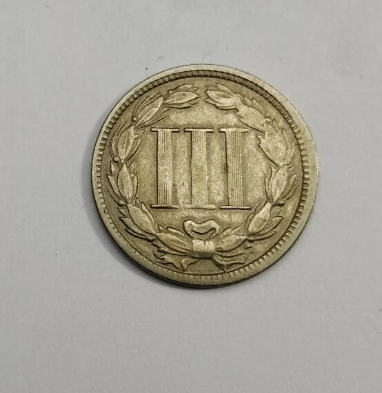 USA Antique Coin 3 Cents "Three Cent Nickel" Liberty Head 1867 Copper-Nickel USA Antique Coin 3 Cents "Three Cent Nickel" Liberty Head 1867 Copper-Nickel