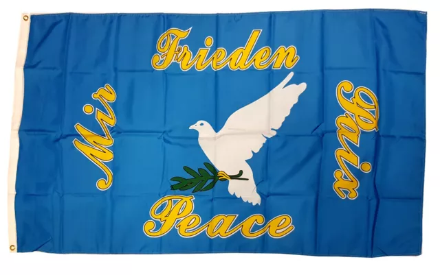 FAHNE / FLAGGE Friedenstaube Peace Taube 90 x 150 cm EUR 9,99 - PicClick DE