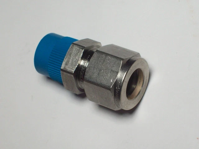 SS 810 3 8TMT Swagelok Tube Fitting, Male Run Tee, 1/2 In. Tube OD X 1 In Male Npt X 12 In Tube Od - Foto 12