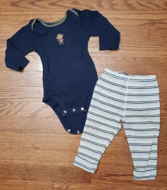 Carters Baby Boy Long Sleeve Bodysuit & Pants Set 12 months