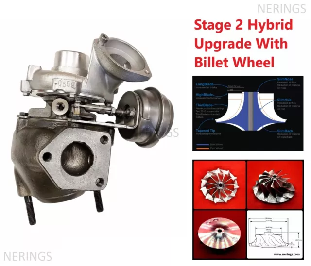 STAGE 2 HYBRID Upgraded Turbocharger BMW 318d / 320d E46 85kw £288.22 -  PicClick UK