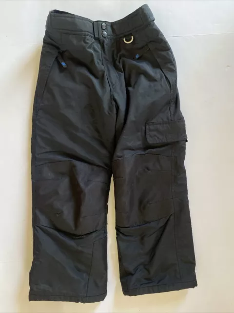 Slalom Unisex Boys Girls Black Ski Snow Insulated Pants SZ SMALL YOUTH