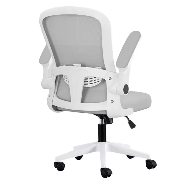 UK Ergonomic Office Mesh Chair Rotatable Computer Desk Chair Flip-up Adjustable 3