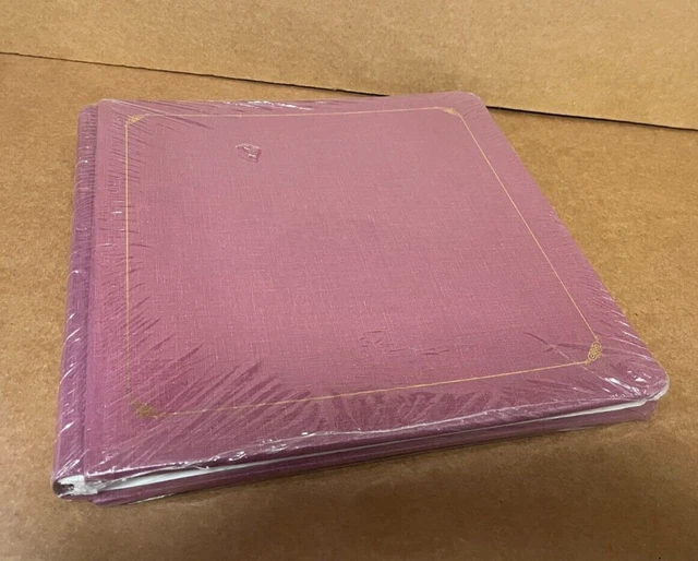 NUEVO ÁLBUM DE RECORTES Creative Memories 12x12 MULBERRY Color Rosado con PÁGINAS BLANCAS