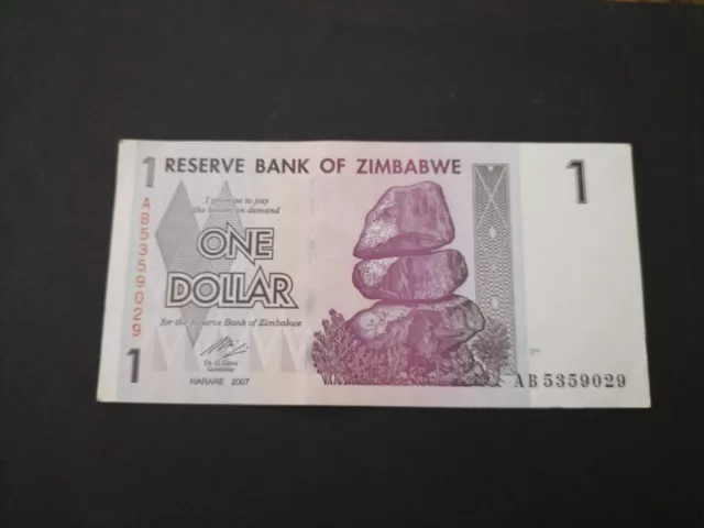 Zimbabue 1 dólar 2007