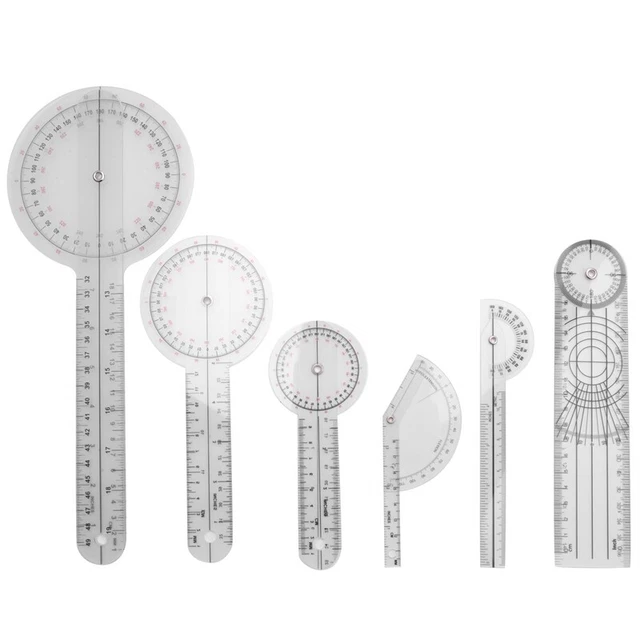 6Pz Goniometro Spinale Medico Righello Goniometro Goniometro Angolo Multi-R U5A9