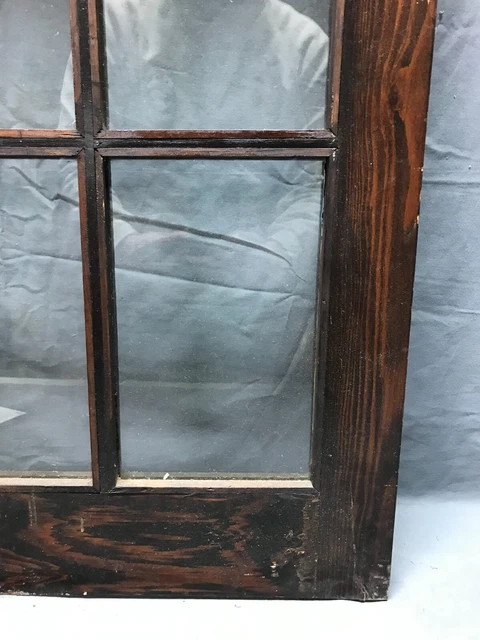 Antique Single 8 Lite Casement 18x47 Cabinet Cupboard Window Vintage 1862-22B 8