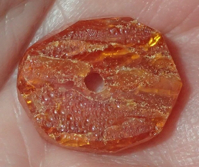 18mm Ancient Amber Bead Jordan Desert Christian pilgrims Road, #S5990
