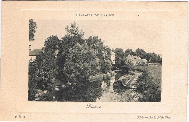 RIVIÈRE 62 Le Crinchon CPA écrite  par Marguerite à Marcelle vers 1920-1930
