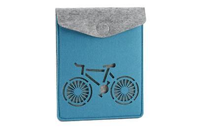 I Love To Ride My Bicicletta Feltro IPAD/Tablet Portafoglio / Case Grigio/Blu
