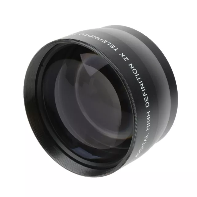 55mm 2X Teleobjektiv Telekonverter Objektiv für  /Nikon/Olympus/Sony/Pentax