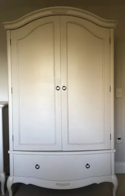 John Lewis Sophia Ivory French style 2-door wardrobe with drawer