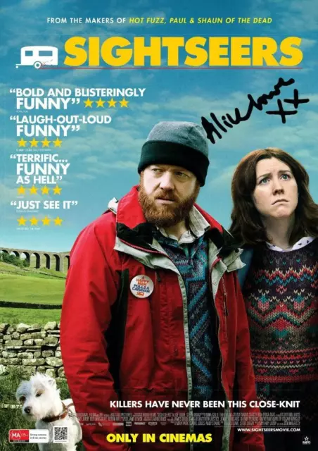 SIGHTSEERS PP SIGNED 12"X8" POSTER Alice Lowe