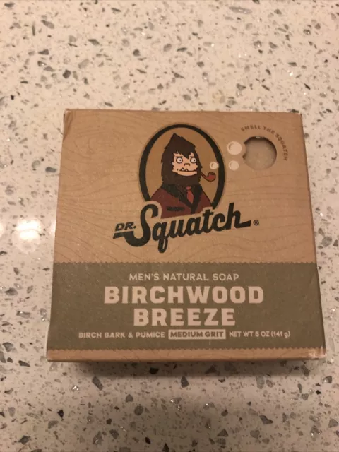 Dr. Squatch Natural Bar Soap, Birchwood Breeze, 5 oz, 3 Pack