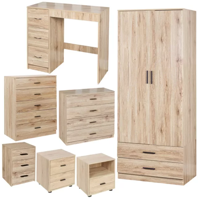 Armario de madera de roble para muebles de dormitorio armario cajón