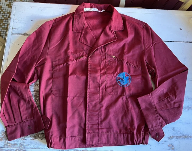 Veste De Travail Vintage Française - Coupe Large Baggy - Bleu - Taille M