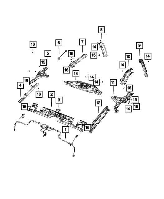 Genuine Mopar Jumper Wiring 68357498AC