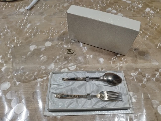Cuillère à sauce à crème argent fourré métal argenté fleur Art Nouveau XIXè