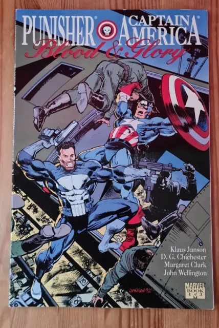 Punisher & Captain America #1 Blood & Glory Marvel Comics 1992 Bagged