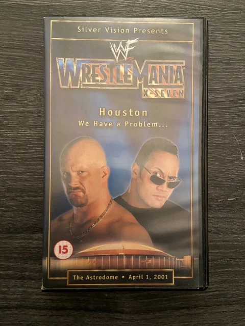 WWF - WRESTLEMANIA 17 [VHS] X-Seven The Astrodome 2001 Wrestling Video ...