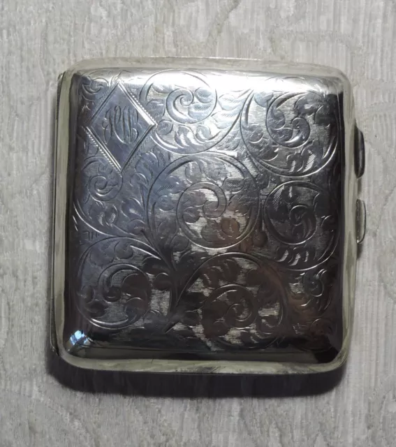 Portasigarette argento Solid Silver Cigarette Case Chester 1927 Trevitt & Sons