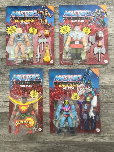 masters of the universe origins 4 Figuren Paket Konvolut He-Man Mattel