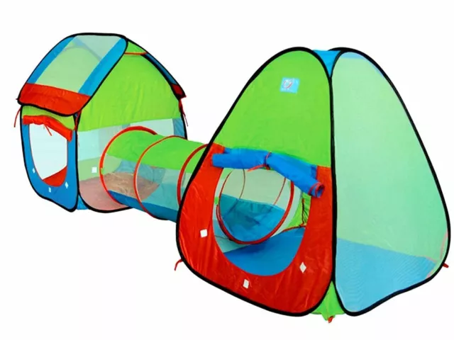 Tienda Tris Con Túnel Automático Juego Casa Jardín Niños