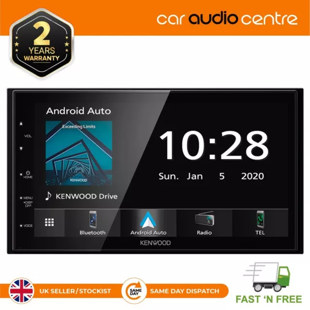 Kenwood Android Auto CarPlay DMX5020DABS 6.8" Double DIN DAB Radio Bluetooth