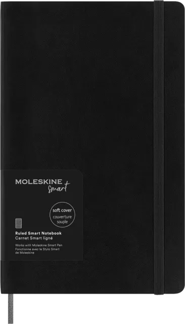 Moleskine Smart Notebook, Smart Writing System, Smart Notebook with Soft Cover, 3