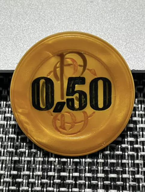 0.50 Scp Sporting Casino Pontaillac 5F Jeton Casino Chip France