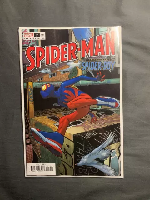 SPIDER-MAN # 7 RAMOS SPOILER VARIANT 1st App Spider-Boy - Marvel Comics 2023 VF