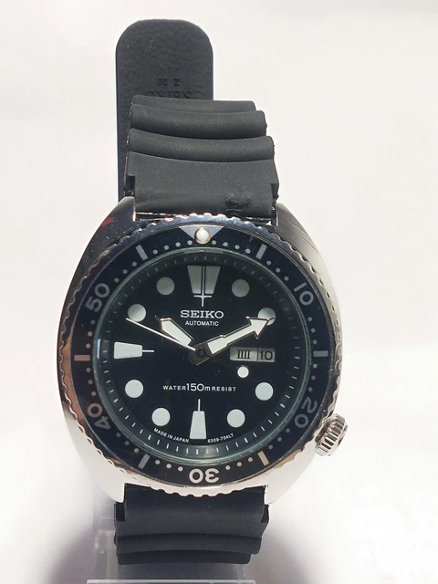 Seiko DIVER'S Automatic 6309A Movement Day Date Dial Mens Wrist Watch SD77