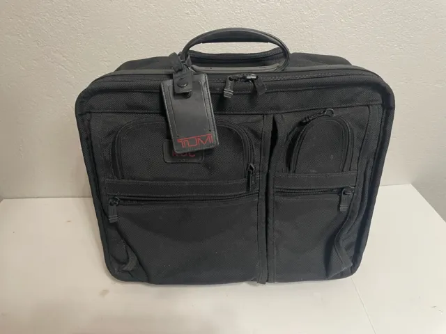 TUMI 2 Wheel Rolling Expandable Computer Brief Briefcase