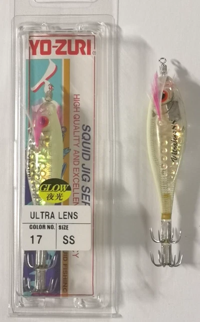 TOTANARA YO-ZURI SQUID JIG ULTRA LENS A333-17 SS GLOW pêche au calmar ...
