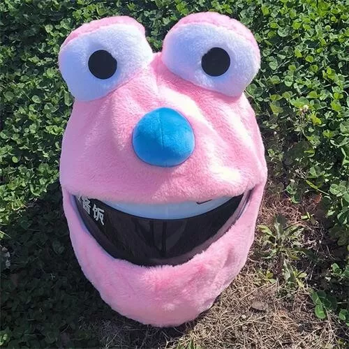 Big eyes Motorcycle helmet head cover motorcycle  funny plush helmet cover