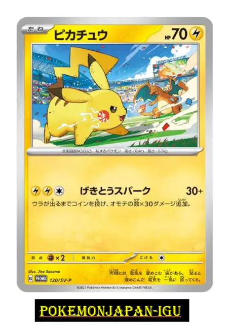 Pikachu 120/SV-P PROMO Pokemon Card Japanese Yokohama World Championships JP