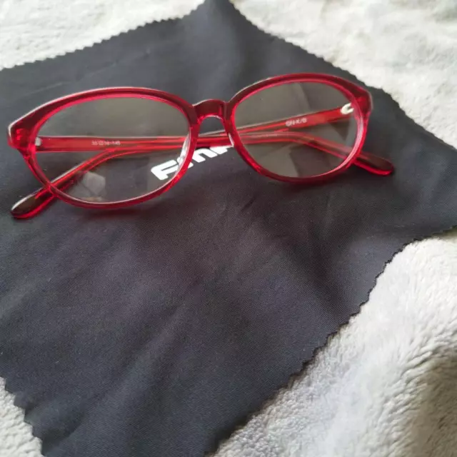 Kuriyama Mirai Kyoukai no Kanata Cosplay Red Round Glasses Accessorie With  Lens