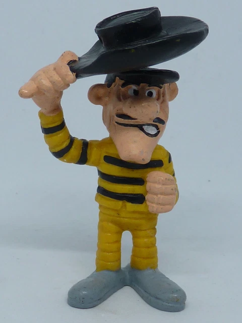 Figurine Vintage Lucky Luke - Personnage Joli Jumper Dalton - Ancienne En Plastique PVC