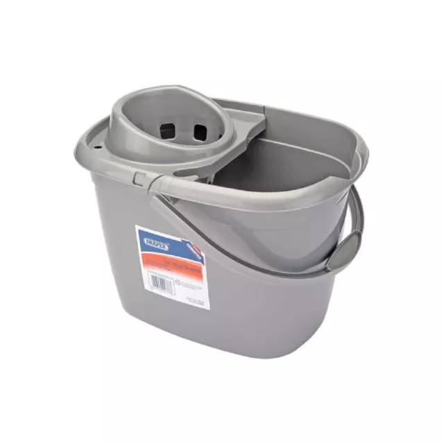 Draper 1x 12l Plastic Mop Bucket Garage Professional Standard Tool 24778