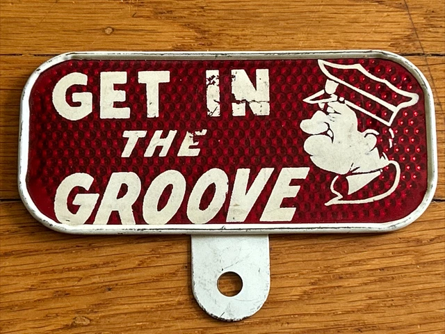 Get In The Groove Funny 1930s Snow Craggs Reflective License Plate Topper Rat Rd Get In The Groove Funny 1930s Snow Craggs Reflective License Plate Topper Rat Rd