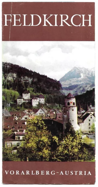 Vintage Feldkirch Vorarlberg Austria Travel Tourist Brochure Photo Images 1960s
